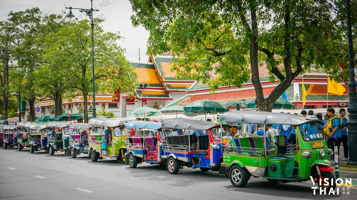 示意圖，嘟嘟車是大城當地交通工具之一（圖片來源：VISION THAI看見泰國）