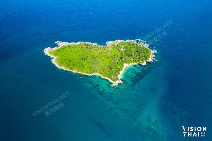普吉岛南方的心型岛屿Ko Kaeo（图片来源：VISION THAI看见泰国）